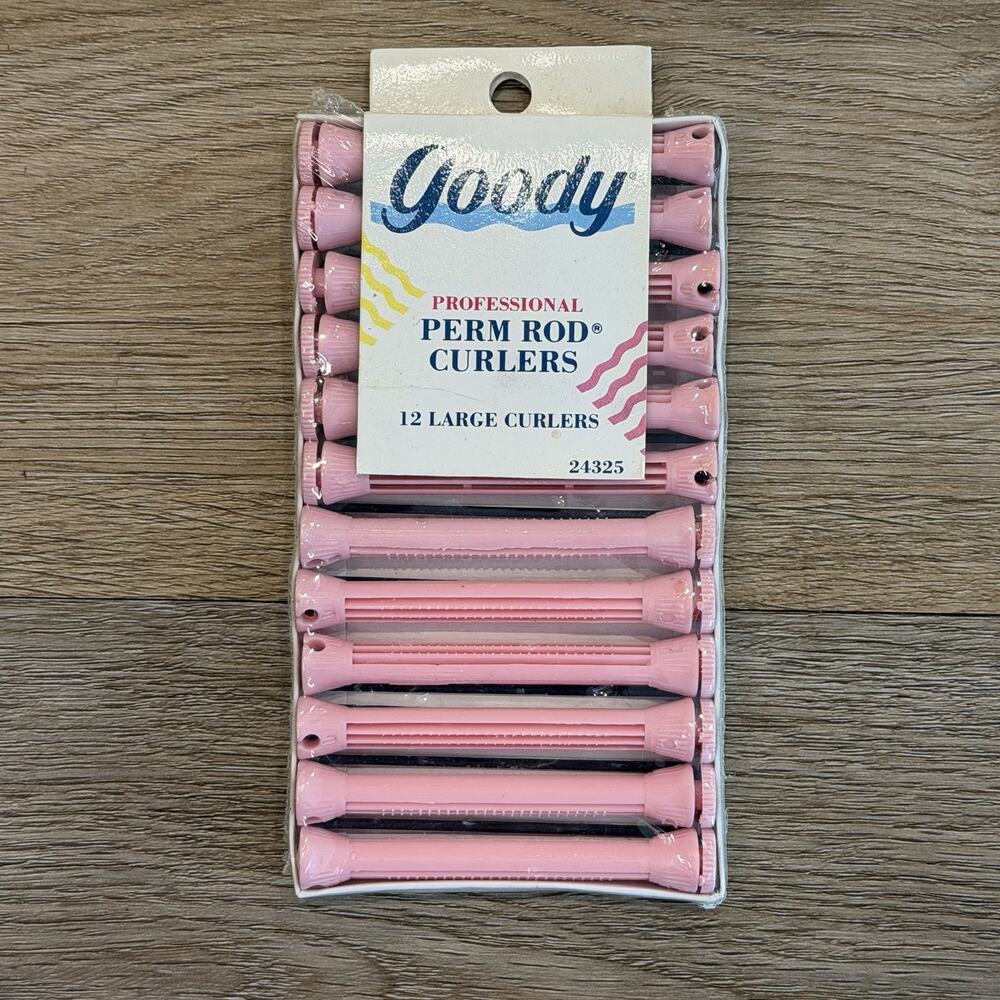 Vintage 1989 Goody Large Professional Perm Rods Curlers New Nostalgic 80s